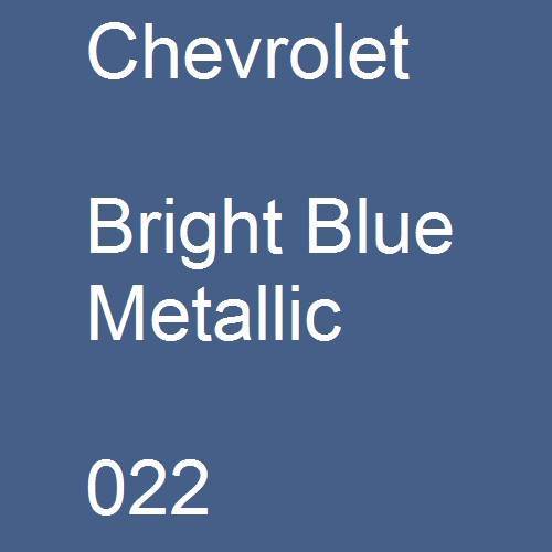 Chevrolet, Bright Blue Metallic, 022.